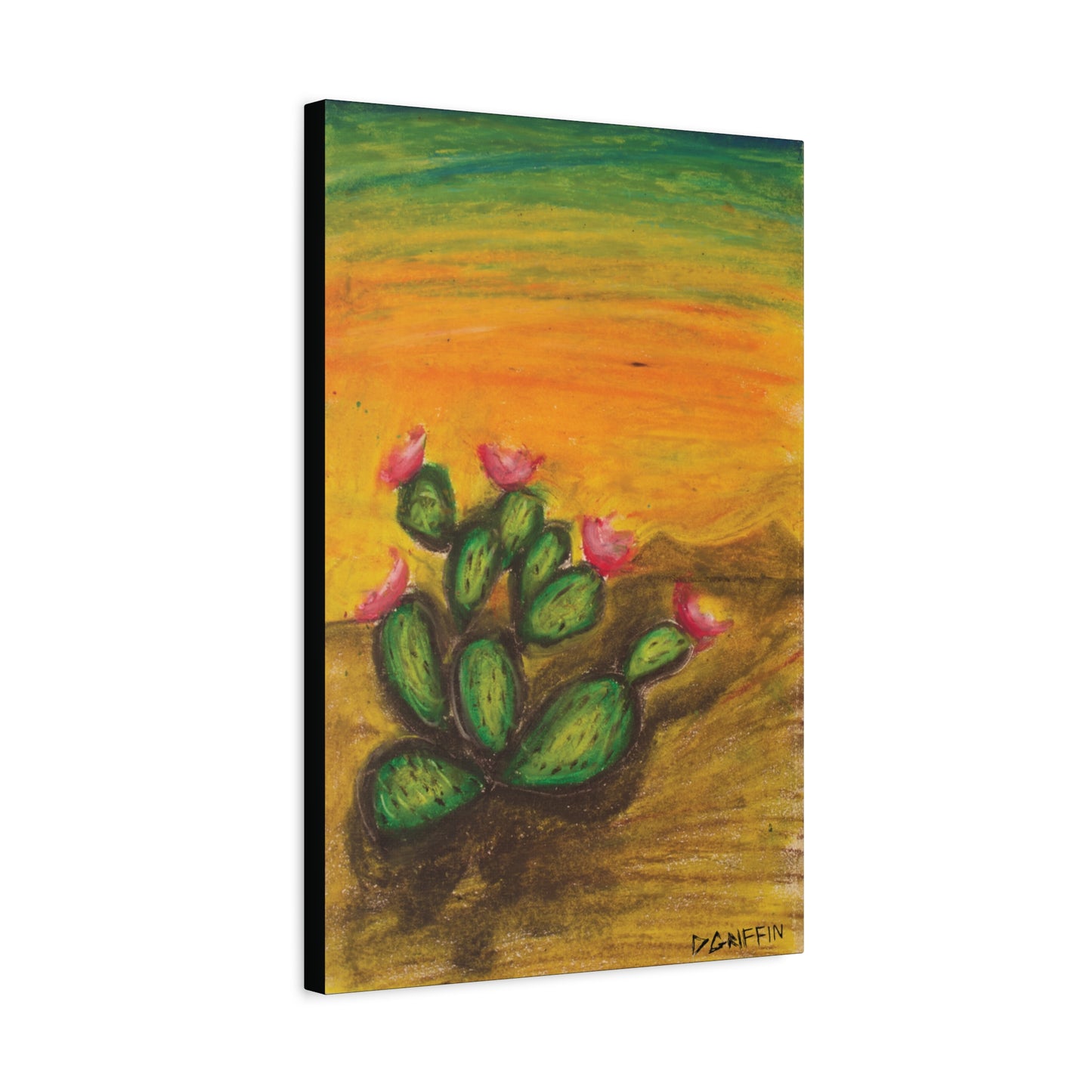 "Prickly Radiance"- Stretched Canvas Wall Decor