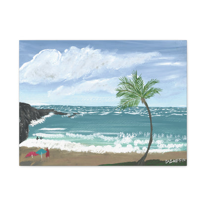 "Hapuna Beach" - Stretched Canvas Wall Decor