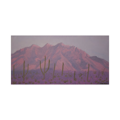 "Montañas de lavanda" - Stretched Canvas Wall Decor