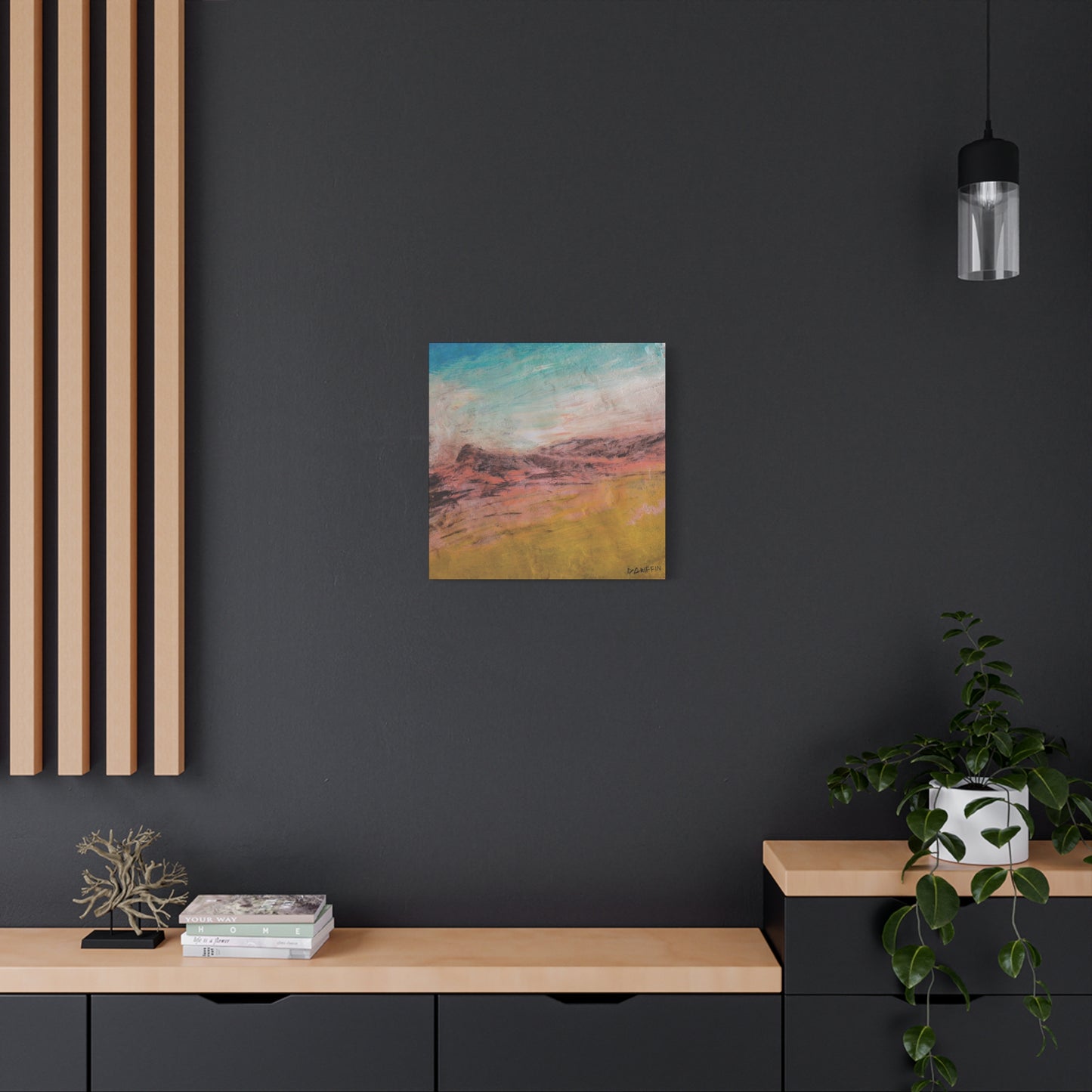 "Sunset on the Ridge" - Stretched Canvas Wall Decor