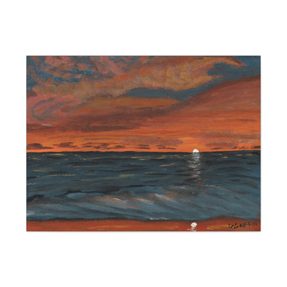 "Hapuna Beach Sunset" - Stretched Canvas Wall Decor