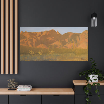 "Golden Hour in the Foothills" - Stretched Canvas Wall Decor