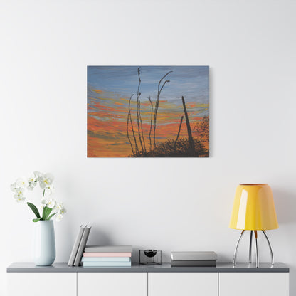 "Sonoran Ember" - Stretched Canvas Wall Decor