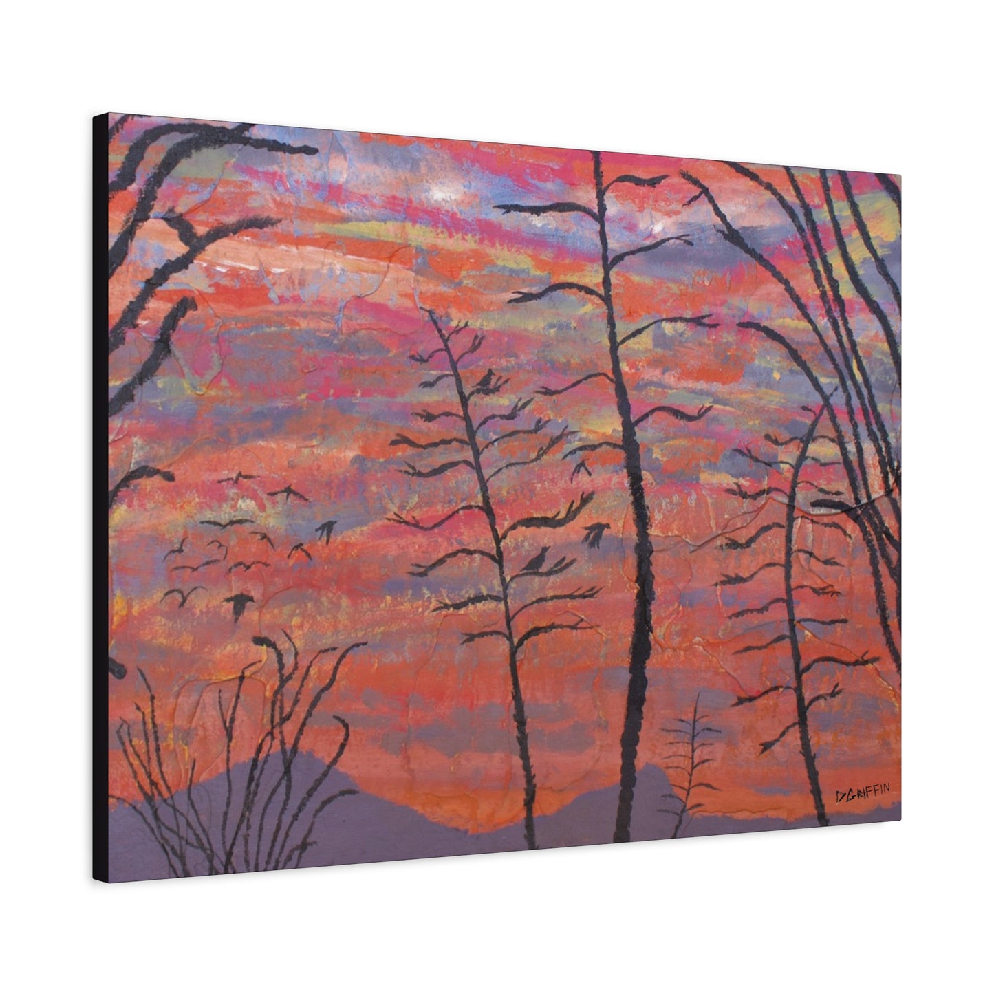 "Agave Sunset" - Stretched Canvas Wall Decor