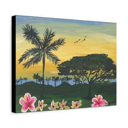 "Four Seasons Kona" - Stretched Canvas Wall Decor