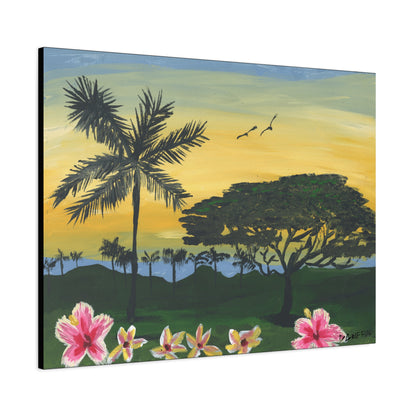 "Four Seasons Kona" - Stretched Canvas Wall Decor