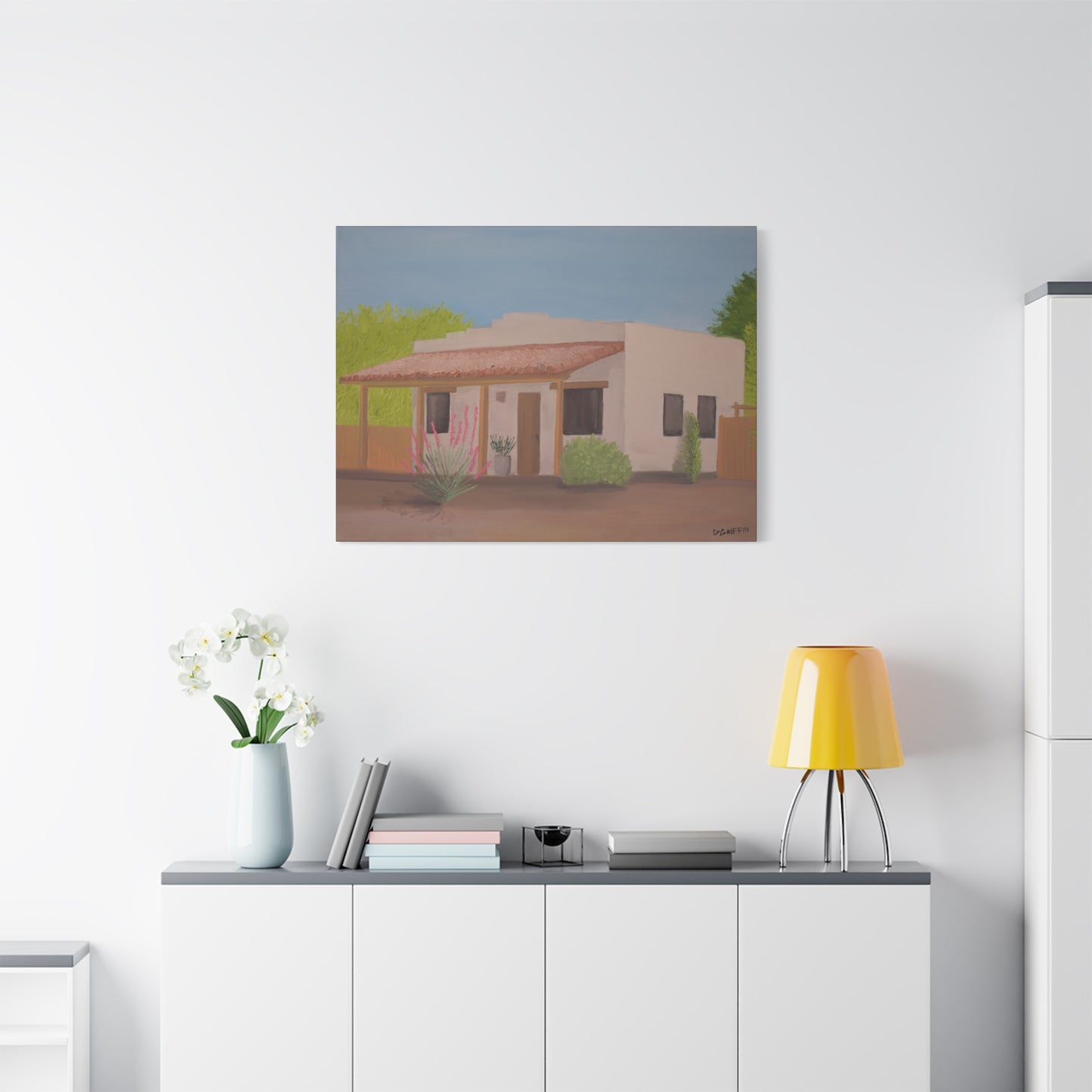 "Casita in the Sun" - Stretched Canvas Wall Decor
