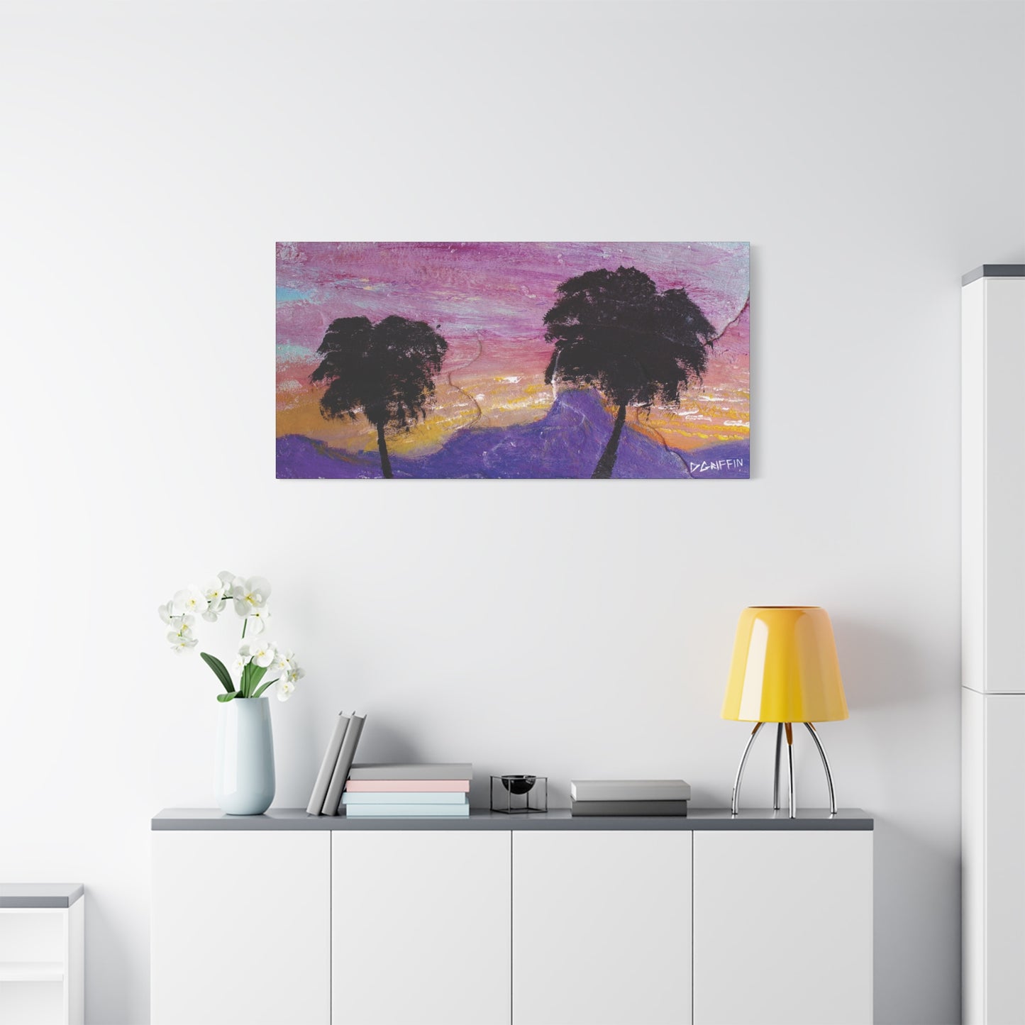 "Sunset in the Foothills" - Stretched Canvas Wall Decor