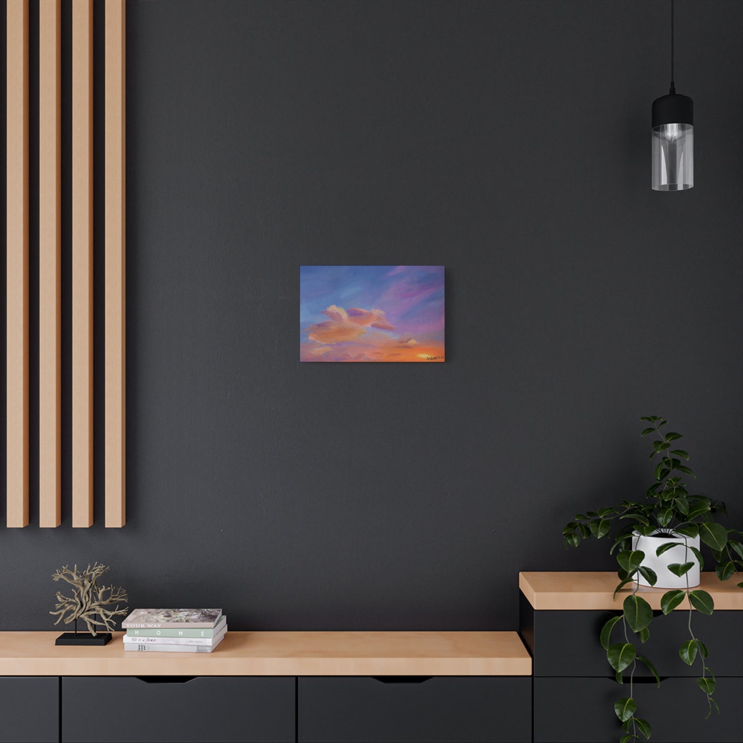 "Flight in the Clouds" - Stretched Canvas Wall Decor
