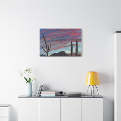 "Desert Dusk" - Stretched Canvas Wall Decor