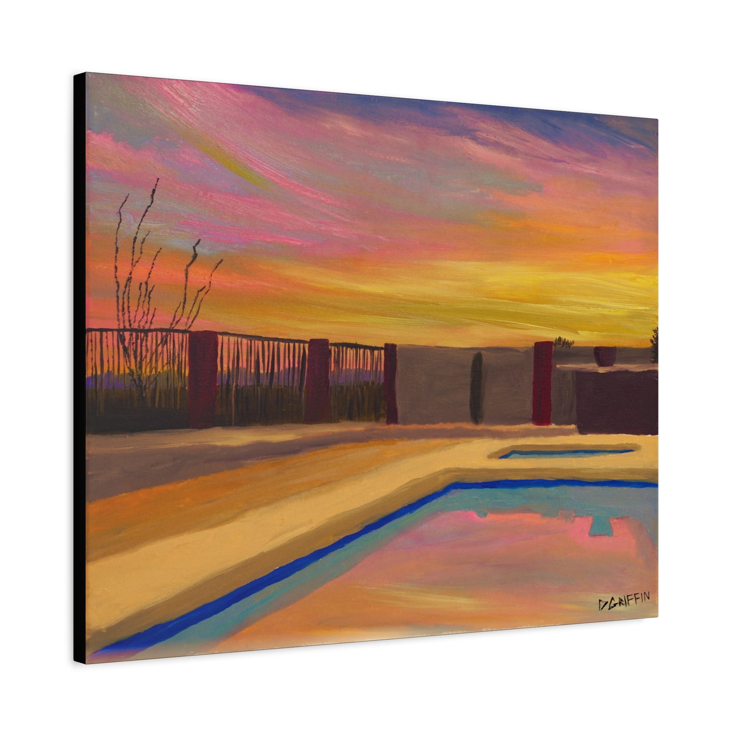 "Catalina Sunset" - Stretched Canvas Wall Decor