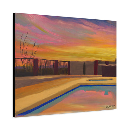 "Catalina Sunset" - Stretched Canvas Wall Decor