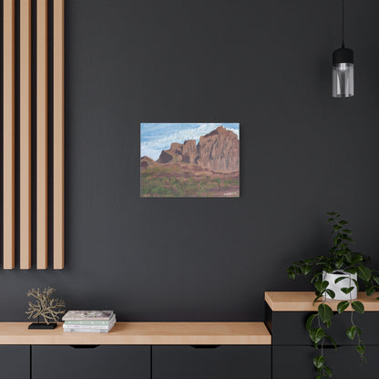 "Montañas de Marana" - Stretched Canvas Wall Decor