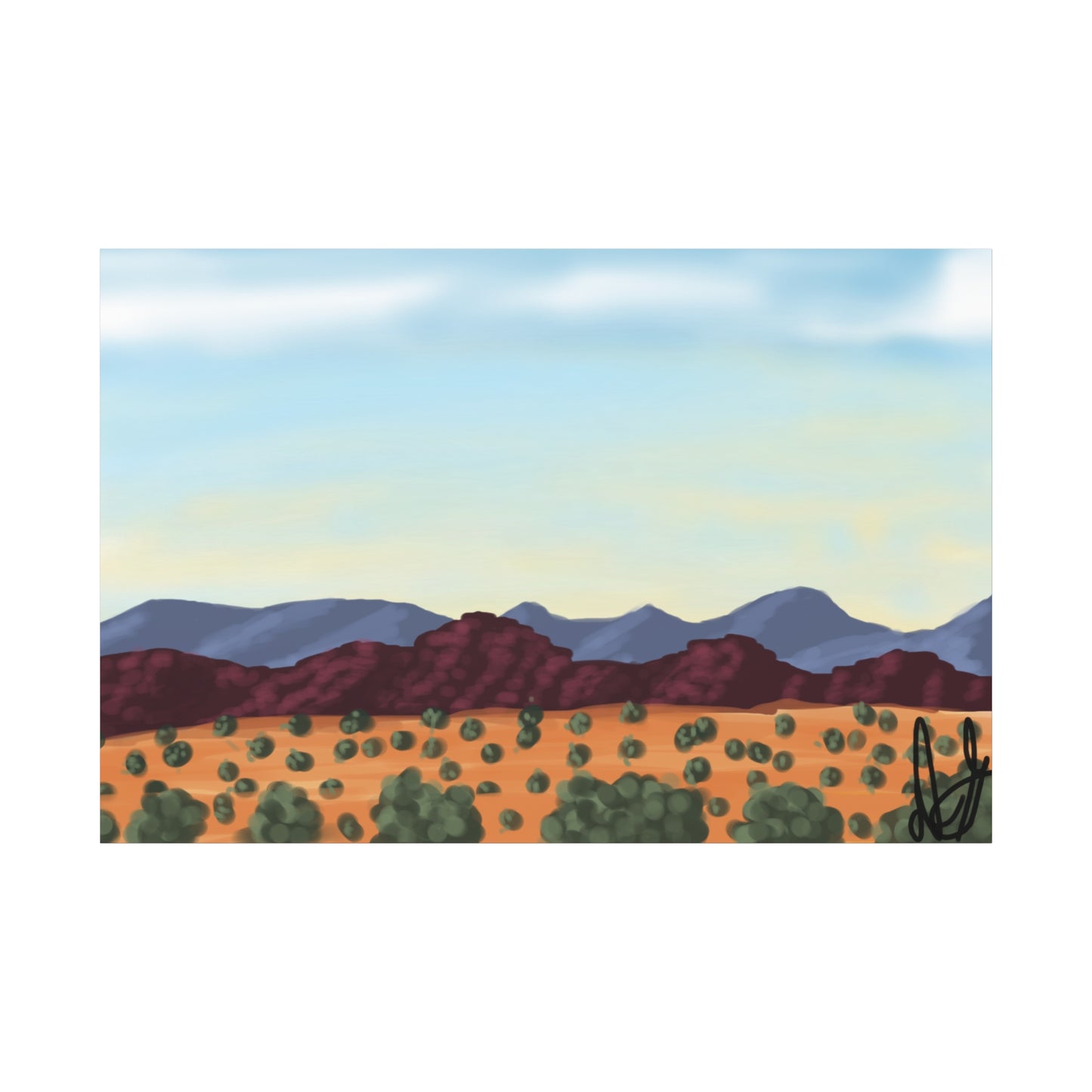 "Morning Horizon" - Stretched Canvas Wall Decor