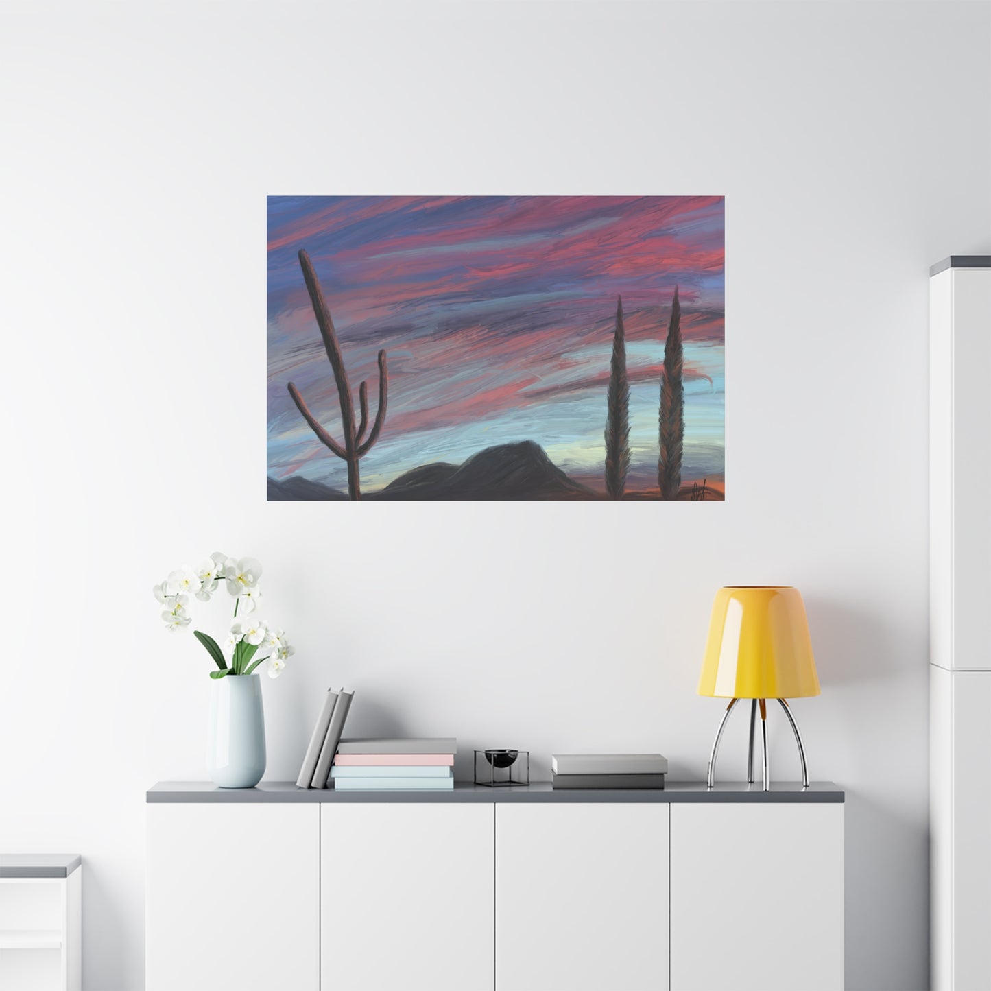 "Desert Dusk" - Stretched Canvas Wall Decor