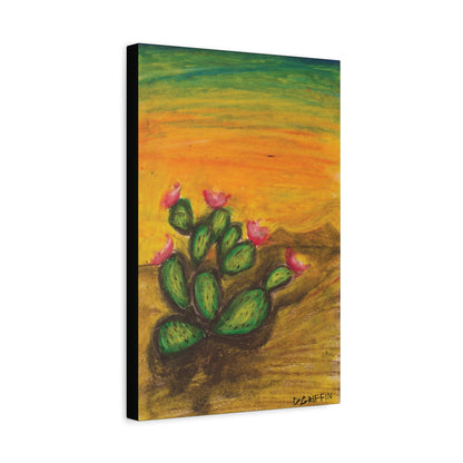 "Prickly Radiance"- Stretched Canvas Wall Decor