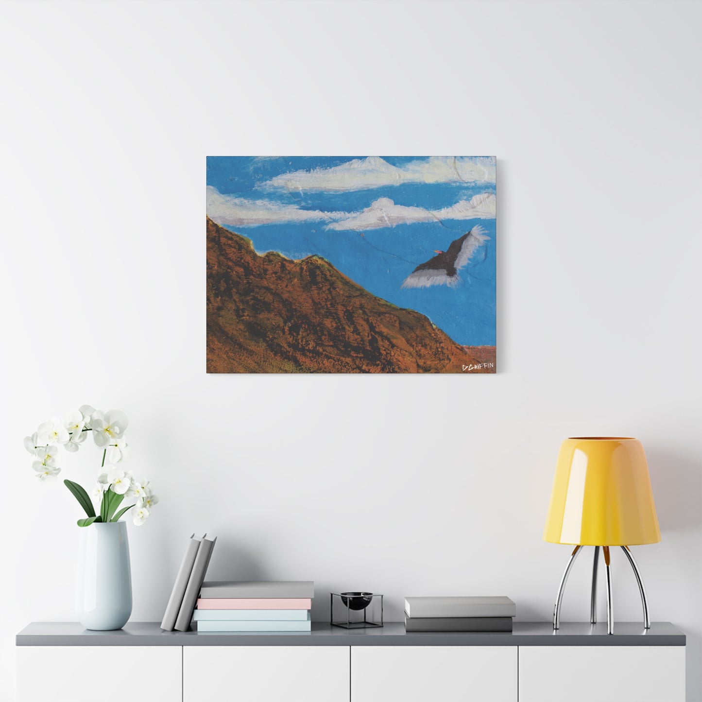 "Sonoran Scavenger" - Stretched Canvas Wall Decor