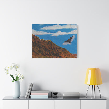 "Sonoran Scavenger" - Stretched Canvas Wall Decor