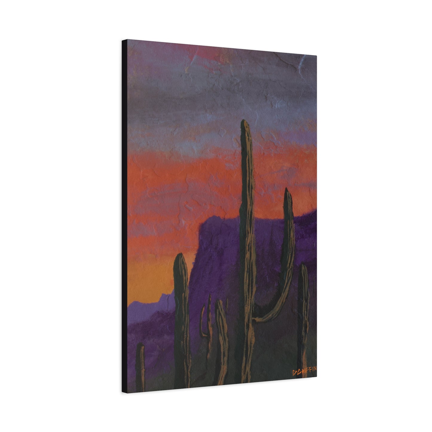 "Violet Peaks" - Stretched Matte Wall Decor