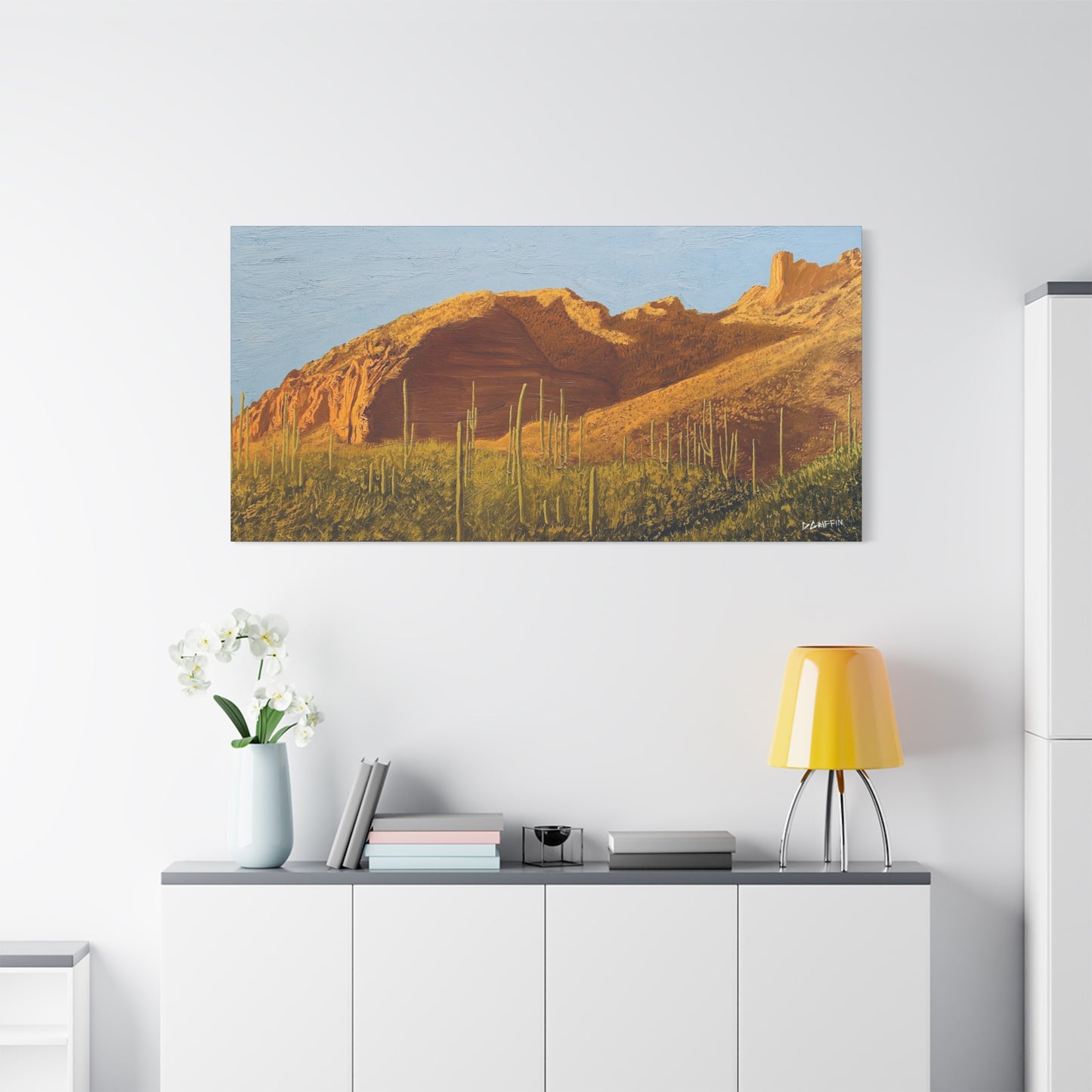 "Golden Hour at Finger Rock Trail" - Stretched Canvas Wall Decor