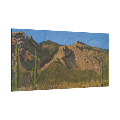 "Saguaro Skyline" - Stretched Canvas Wall Decor