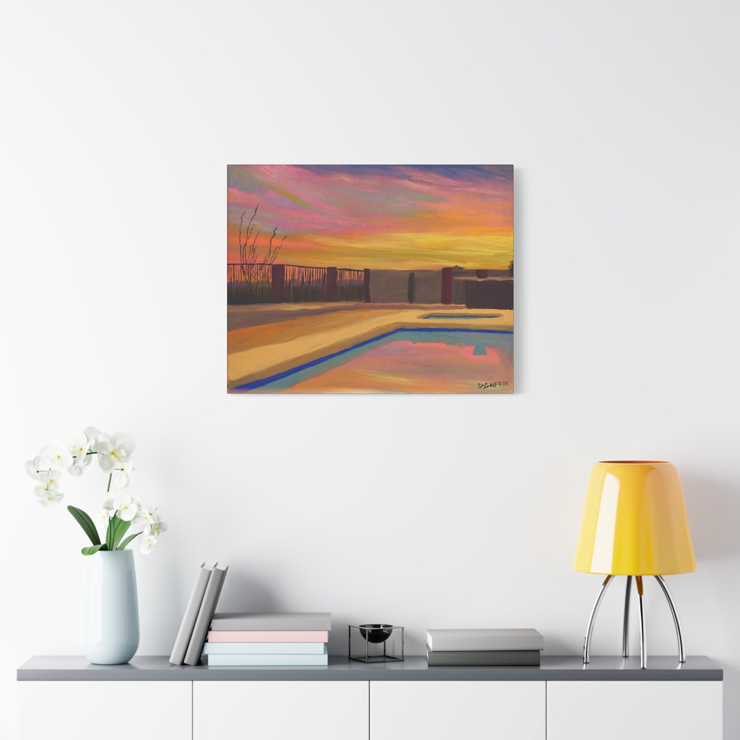 "Catalina Sunset" - Stretched Canvas Wall Decor