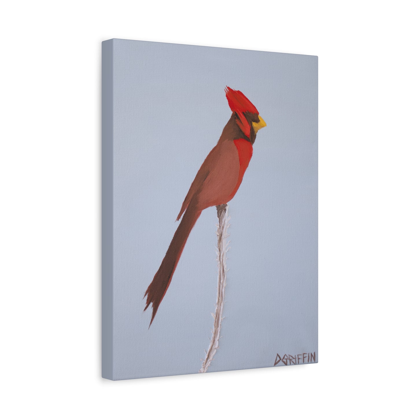 "Crimson Vigil" - Stretched Canvas Wall Decor