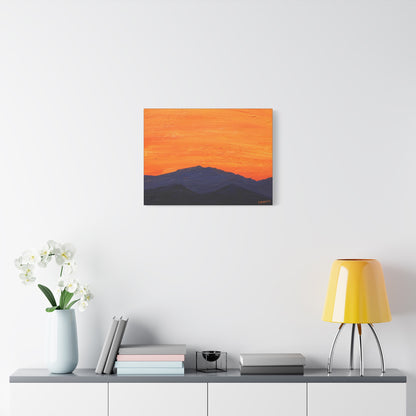 "Desert Indigo" - Stretched Canvas Wall Decor