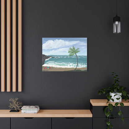 "Hapuna Beach" - Stretched Canvas Wall Decor