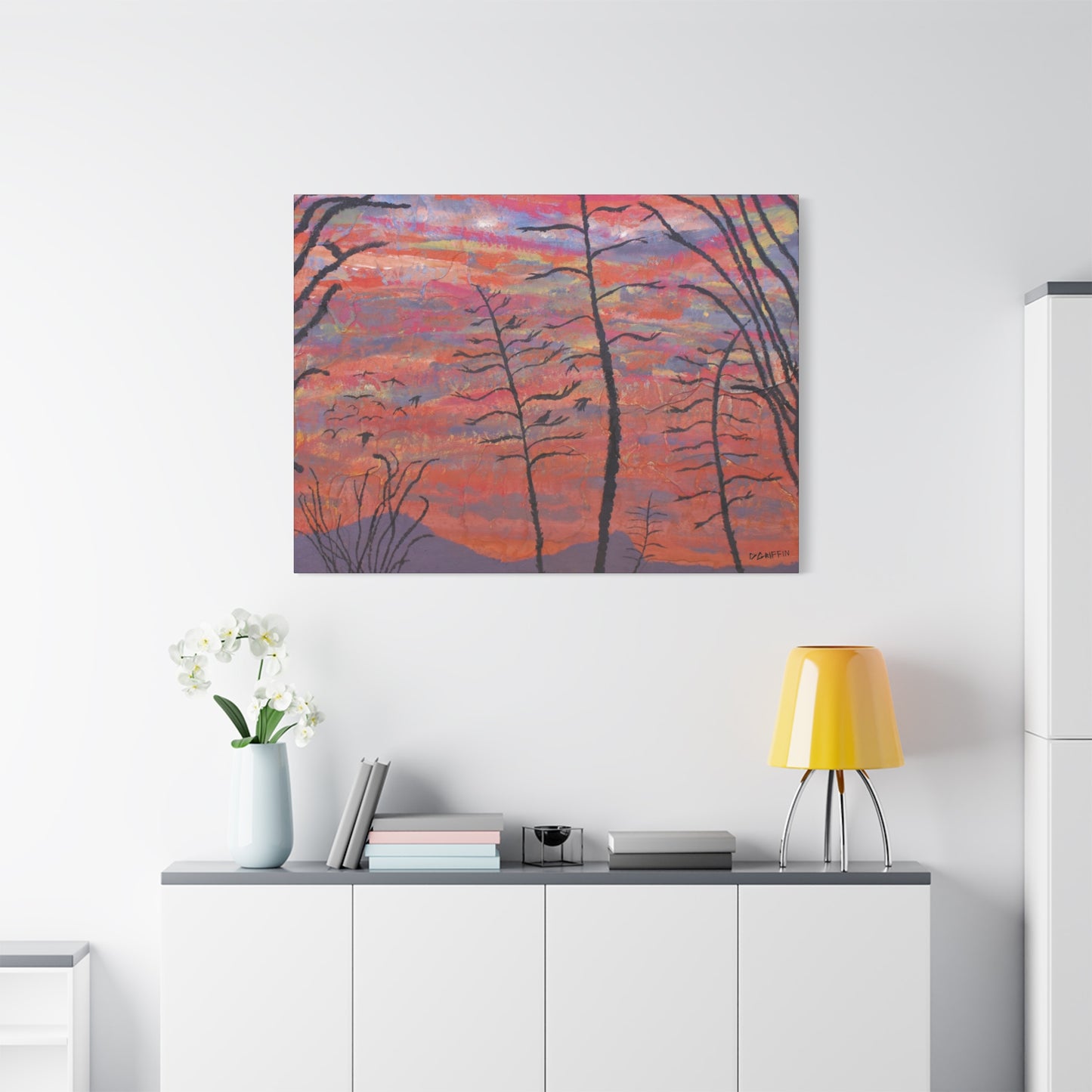 "Agave Sunset" - Stretched Canvas Wall Decor