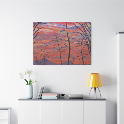 "Agave Sunset" - Stretched Canvas Wall Decor