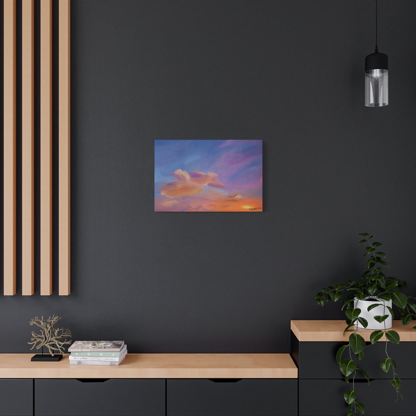 "Flight in the Clouds" - Stretched Canvas Wall Decor