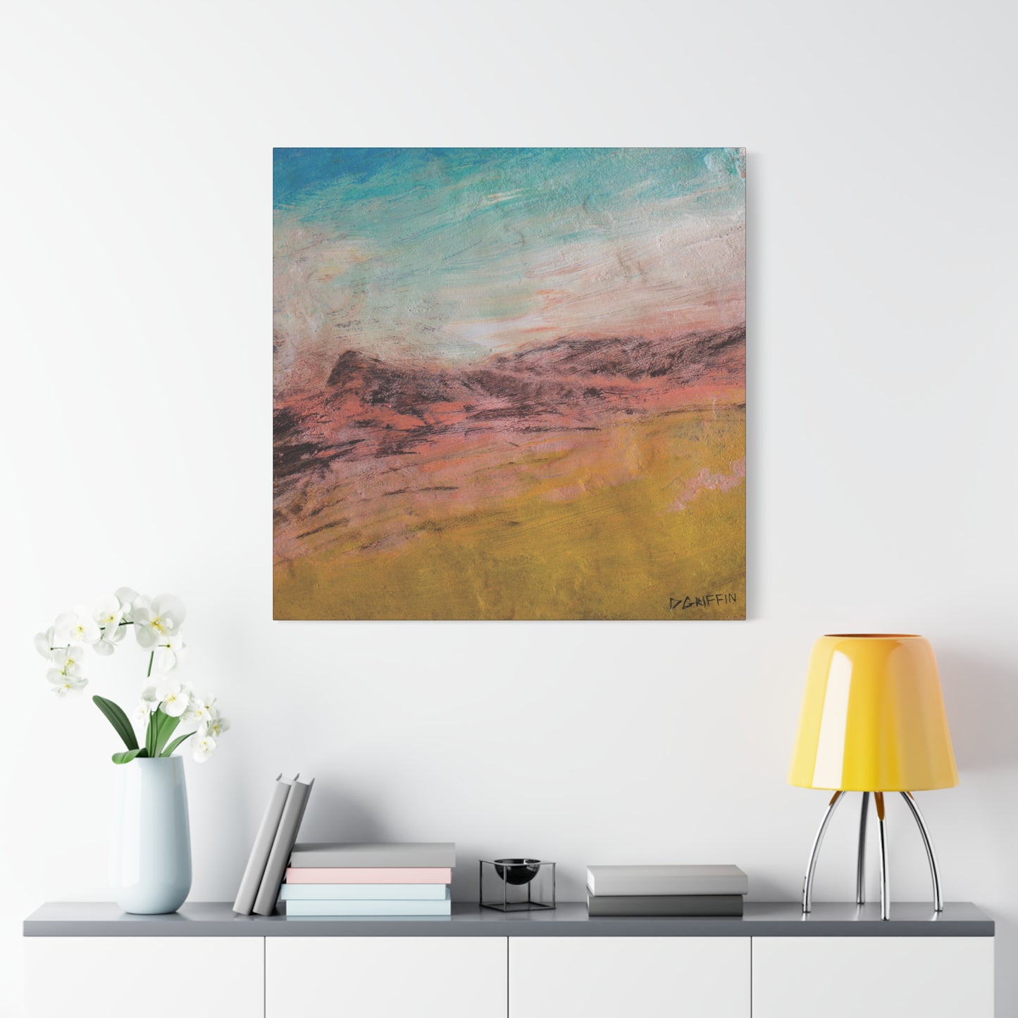 "Sunset on the Ridge" - Stretched Canvas Wall Decor