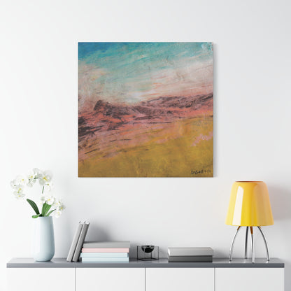 "Sunset on the Ridge" - Stretched Canvas Wall Decor