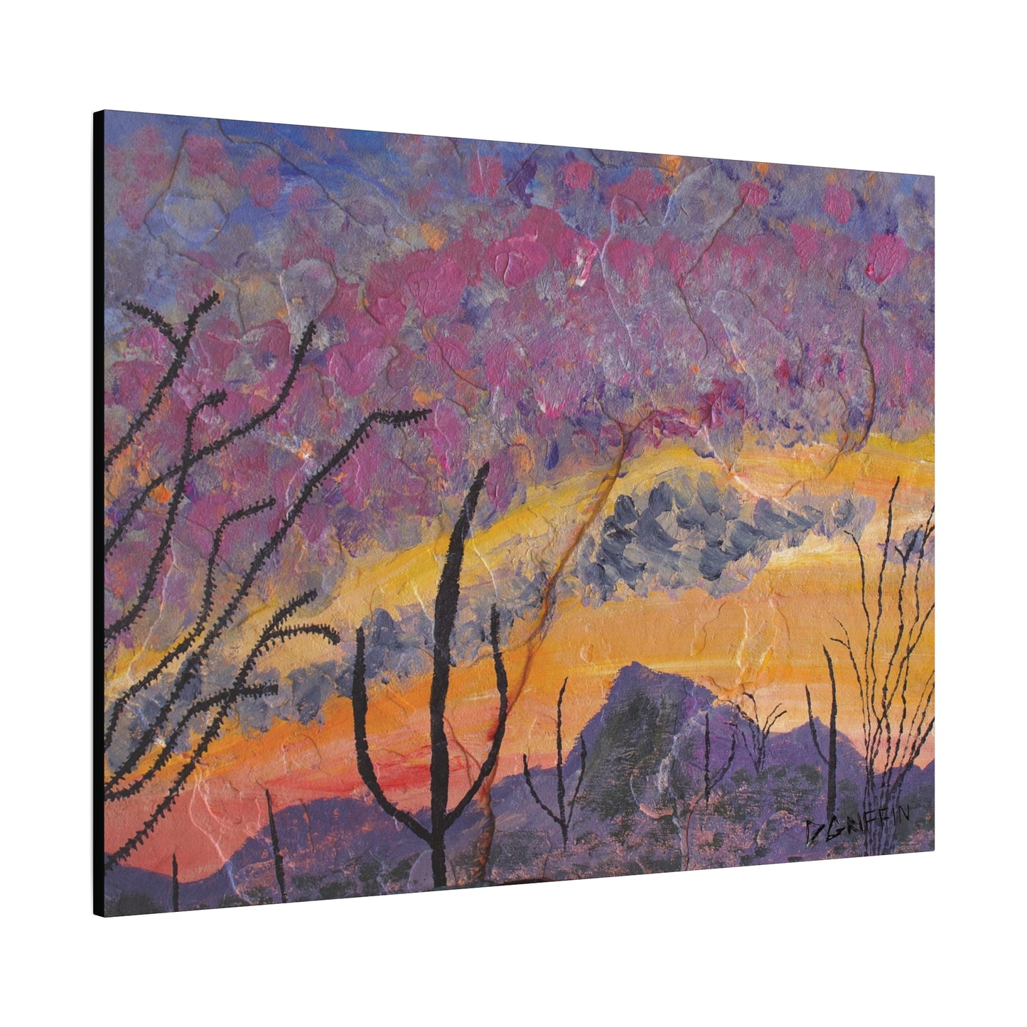 "Monsoon sunset" - Stretched Canvas Wall Decor