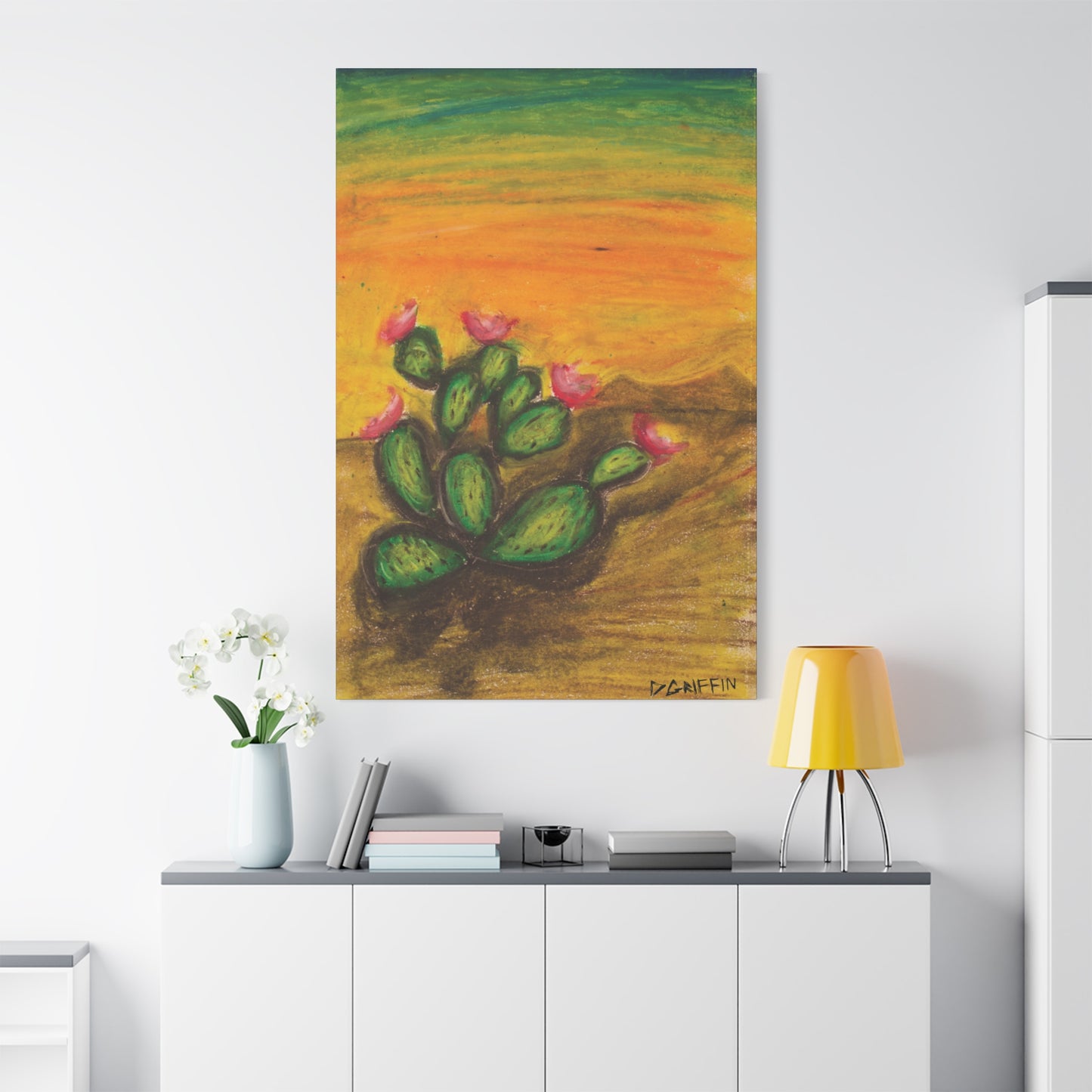 "Prickly Radiance"- Stretched Canvas Wall Decor