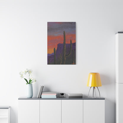 "Violet Peaks" - Stretched Matte Wall Decor