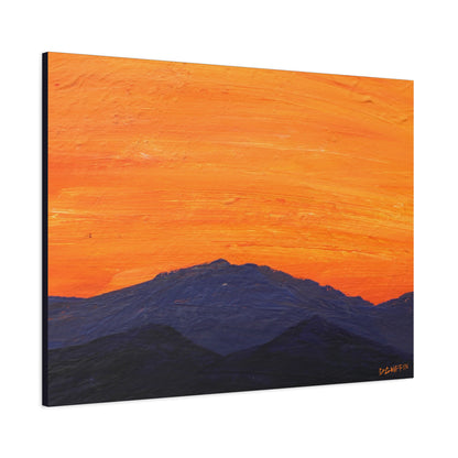 "Desert Indigo" - Stretched Canvas Wall Decor