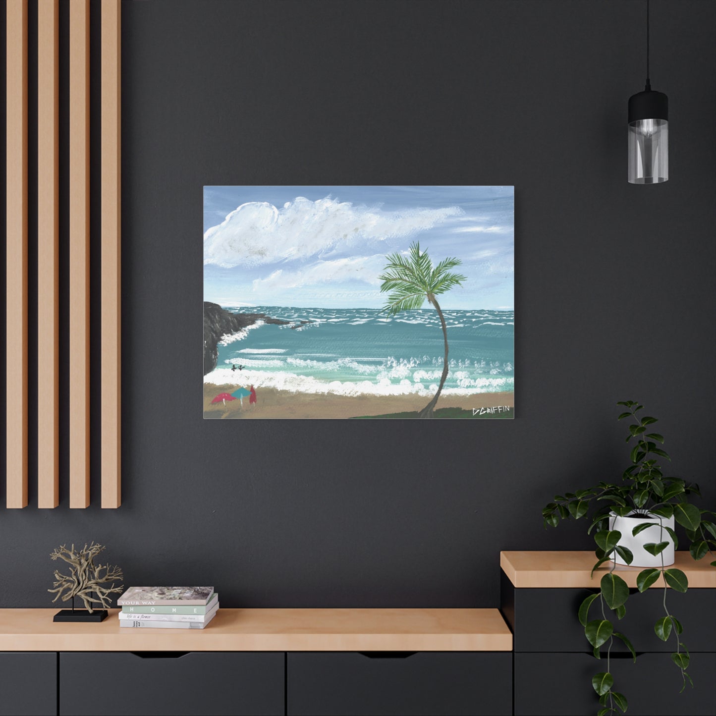 "Hapuna Beach" - Stretched Canvas Wall Decor