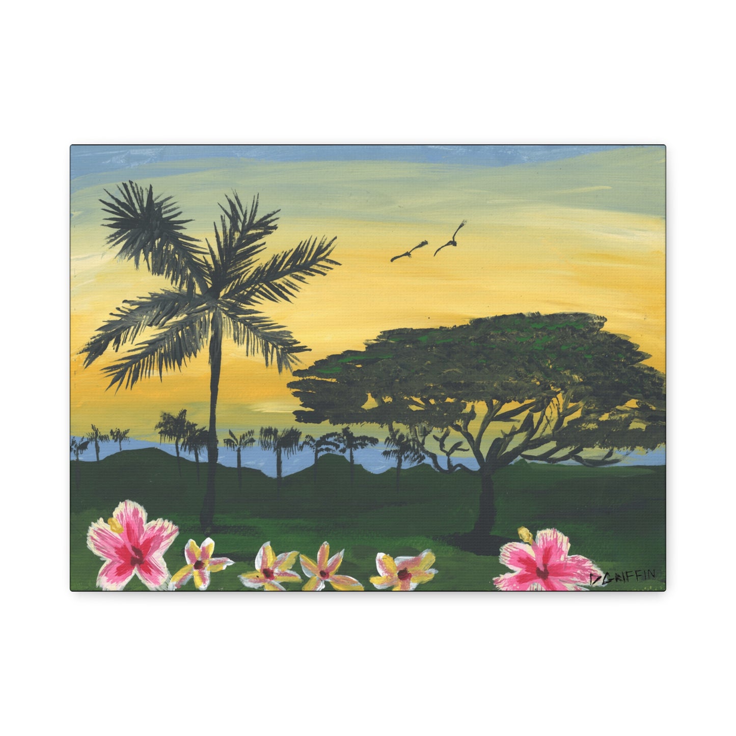 "Four Seasons Kona" - Stretched Canvas Wall Decor