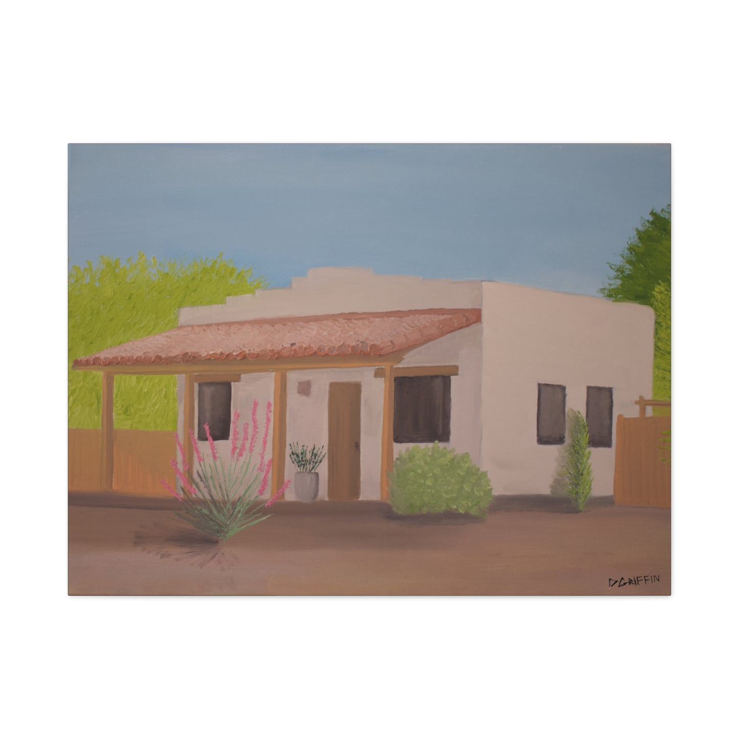"Casita in the Sun" - Stretched Canvas Wall Decor