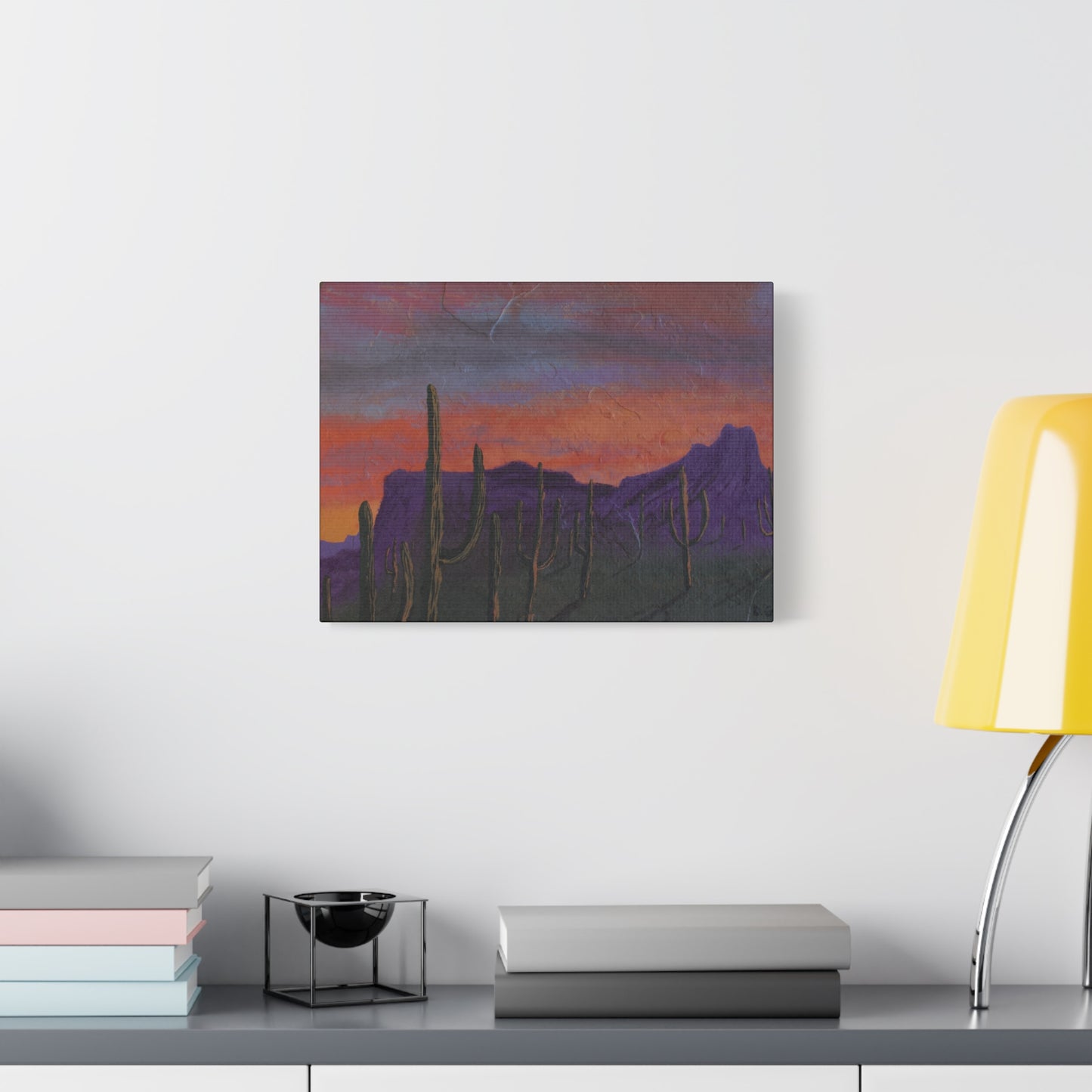"Violet Peaks" - Stretched Matte Wall Decor