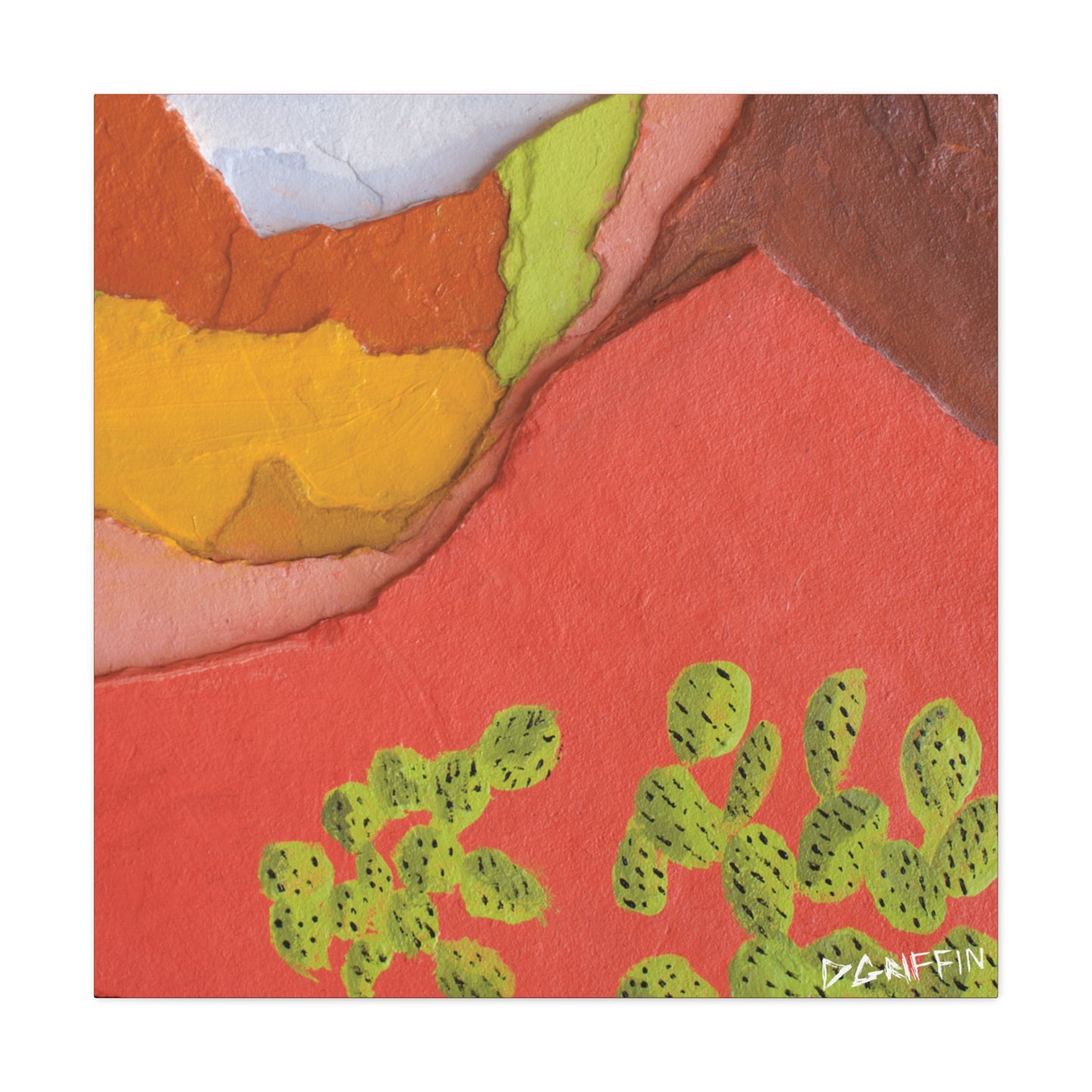 "Painted Peaks" - Stretched Canvas Wall Decor