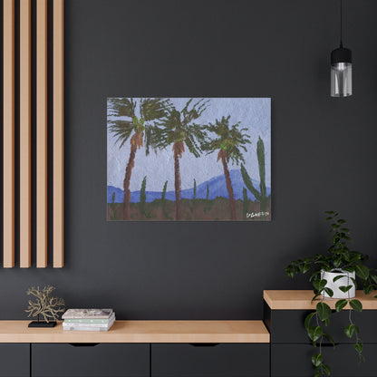 "Desert Palms" - Stretched Canvas Wall Decor