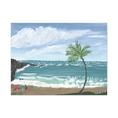 "Hapuna Beach" - Stretched Canvas Wall Decor