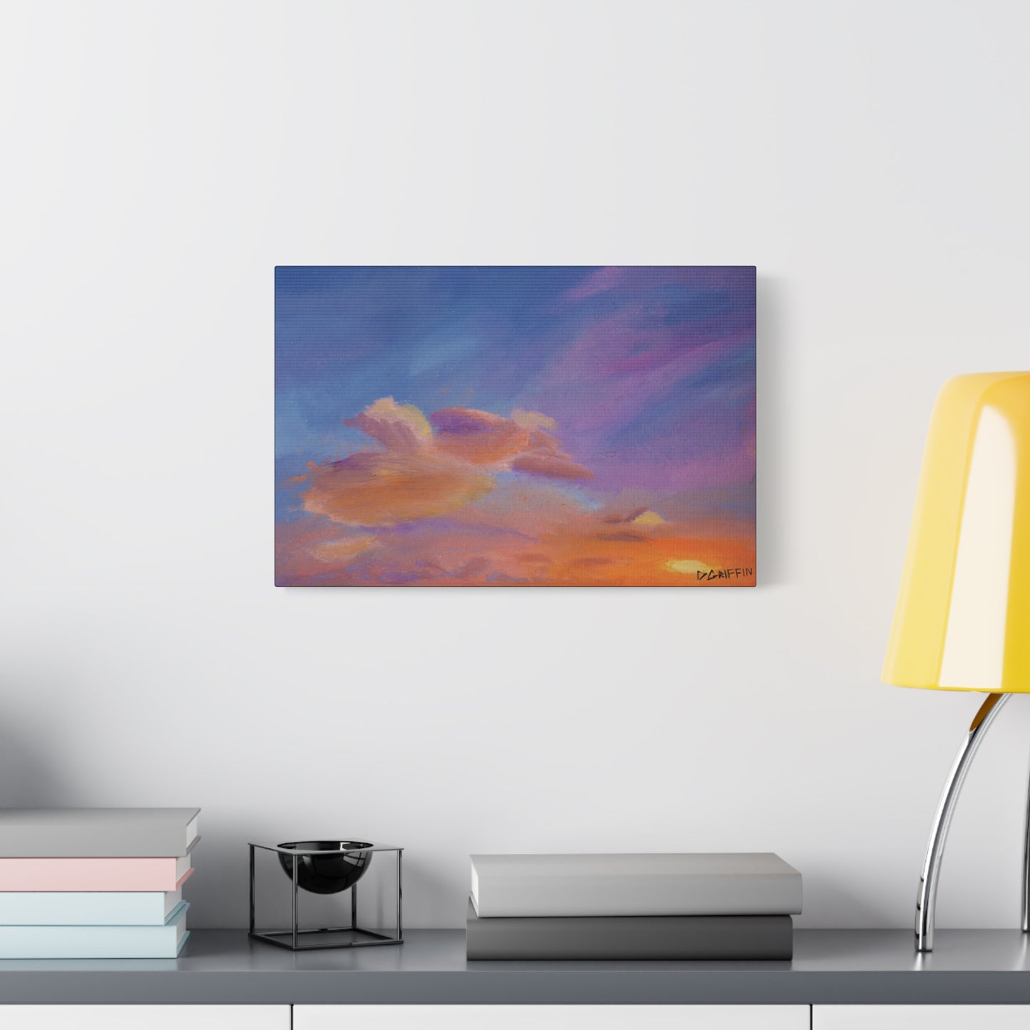 "Flight in the Clouds" - Stretched Canvas Wall Decor