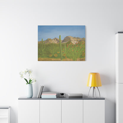 "View from Oro Valley" - Stretched Canvas Wall Decor