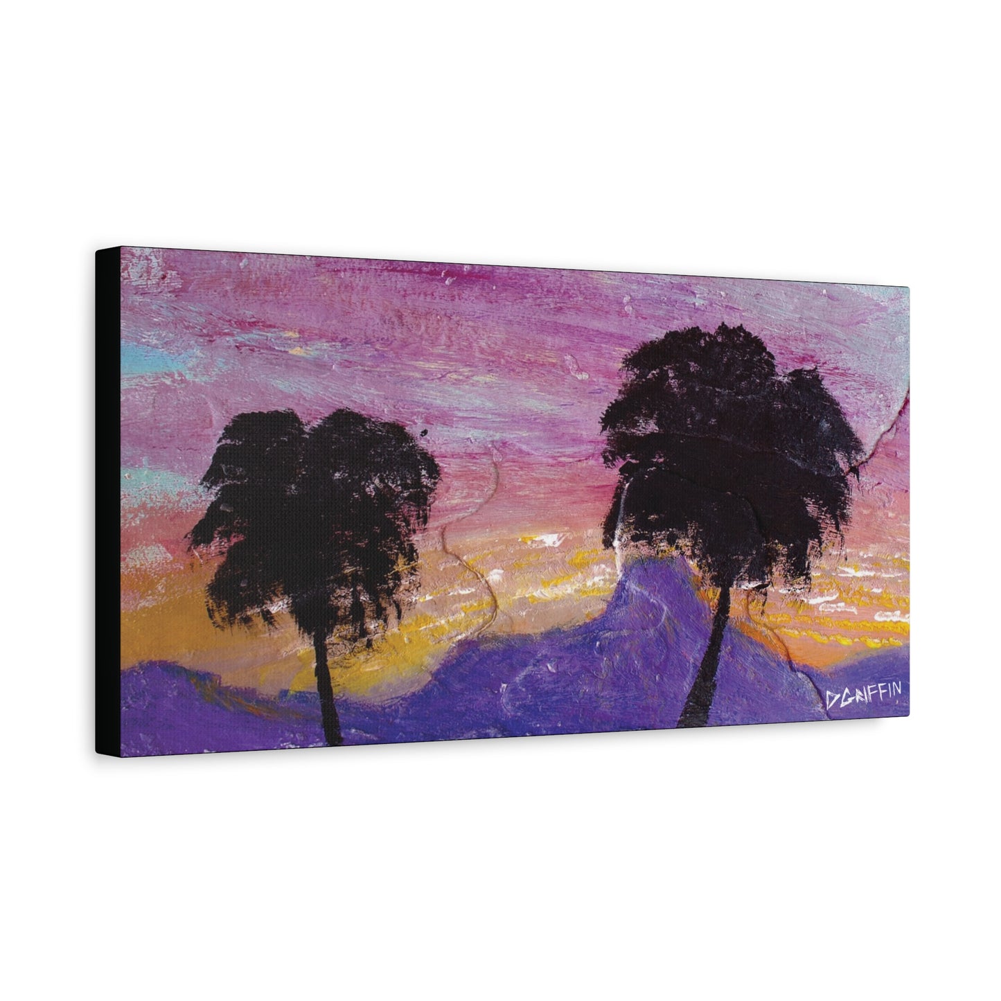 "Sunset in the Foothills" - Stretched Canvas Wall Decor