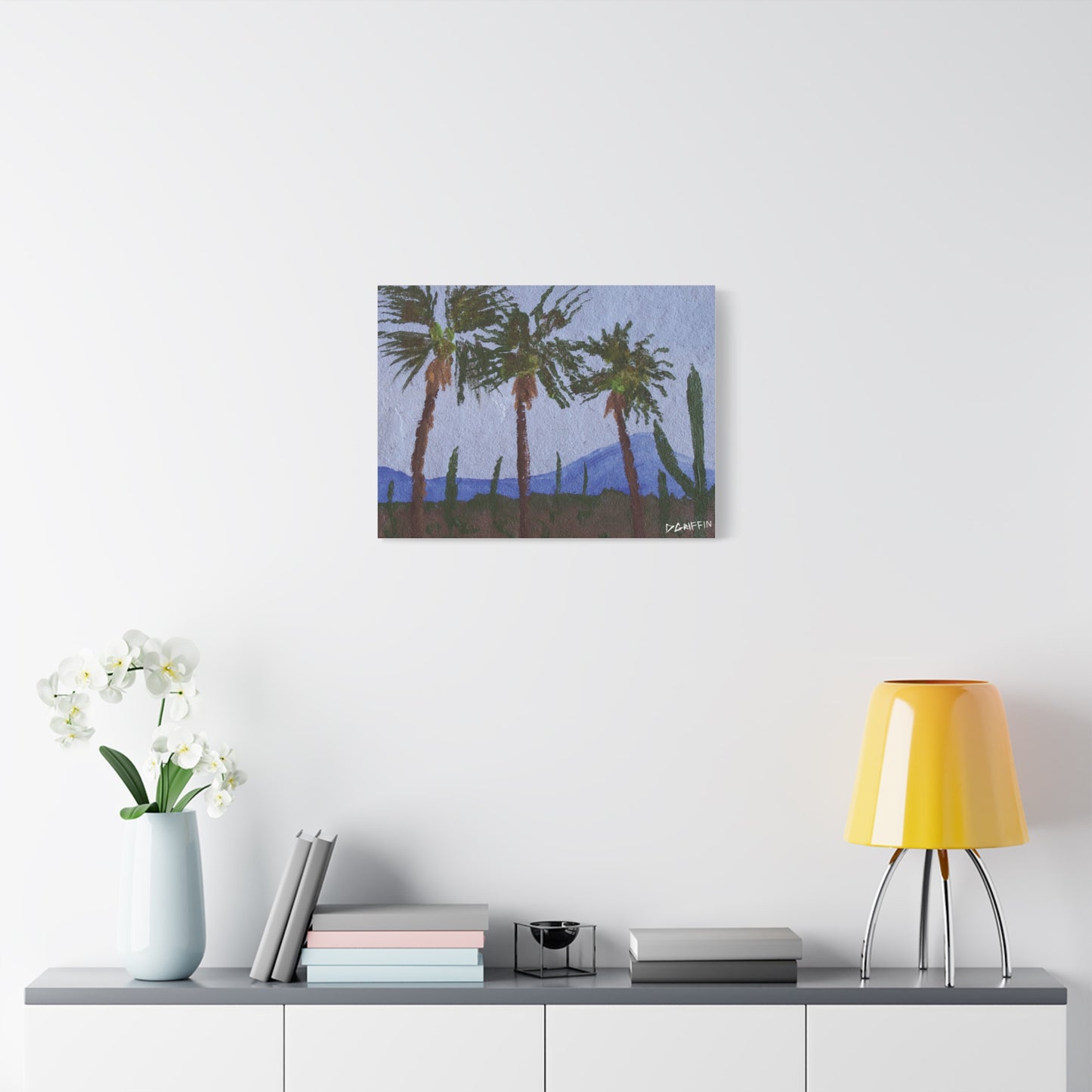 "Desert Palms" - Stretched Canvas Wall Decor