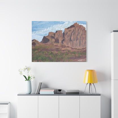 "Montañas de Marana" - Stretched Canvas Wall Decor